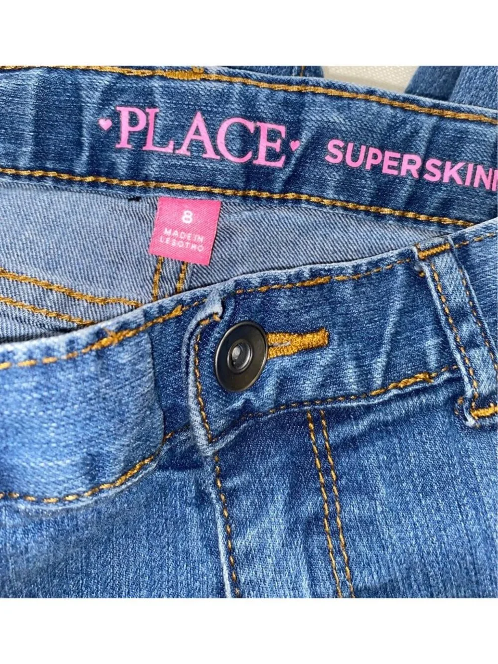 The Children’s Place Kids Little Girls Super Skinny Denim Jeans Pant Size 8